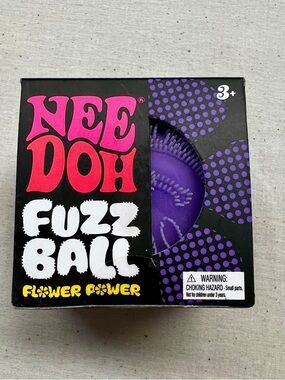 NWT NeeDoh Nee Doh Flower Power Purple Squish Ball